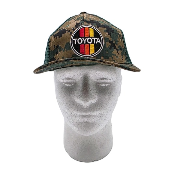 Toyota Camouflage Mesh Back Adjustable Trucker Hat Adjustable Baseball Cap